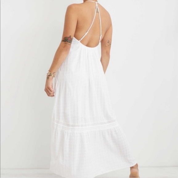 Aerie Low Back Maxi Dress Med.  New.  Boho Vibes - Picture 4 of 10